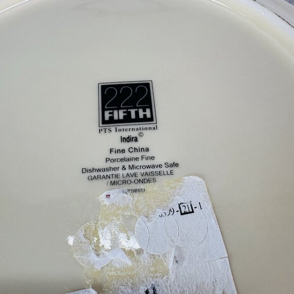 222 Fifth INDIRA Paisley Floral Cream Porcelain 9 222 Fifth INDIRA Paisley Floral Cream Porcelain 9\